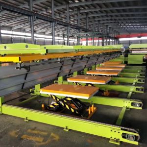 Cheap High Speed Roofing Tile Roll Forming Machine , Roof Sheet Automatic Stacker for sale