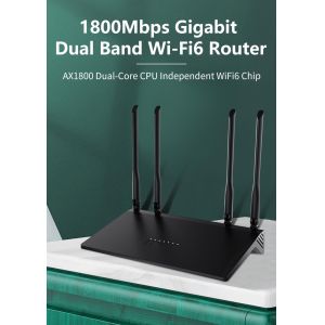 1800Mbps 2T2R 256M RAM Dual Dand WIFI6 Router 1WAN 3LAN SIM Card LTE 4G 5G Wifi