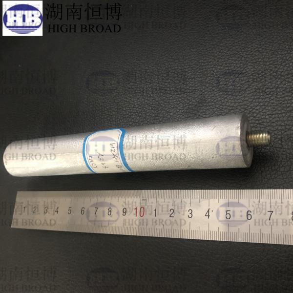 ASTM Standard Zinc Sacrificial Anode For Steel Underground Construction Anti
