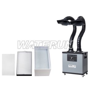 200W Double Arm F6002 portable welding fume extractor High Efficiency