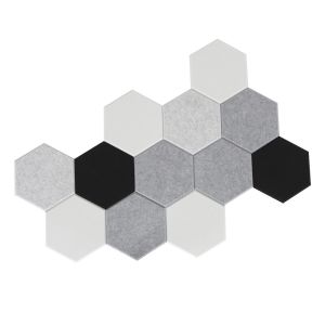 A1 Fireproof Hexagonal Acoustic Wall Panels Polyester