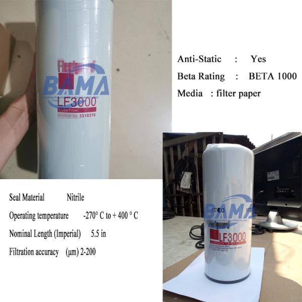 Replace Fleetguard Lf3000 Oil Lube Filter with 99% Efficiency and Condition