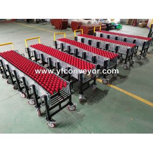Expandable Gravity Plastic Skate Wheel Conveyors for warehouse/airport/dock