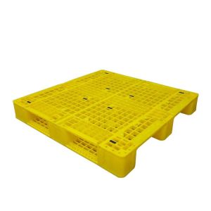 Polypropylene Yellow Plastic Pallets Reusable 43x43 Plastic Pallets