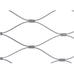 Ferruled Type Helideck Safety Net Diamond Hole Woven Mesh