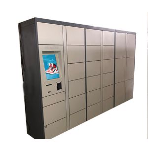 Industry Laundry Cleaning Shoe Locker With Touch Monitor And Advertising