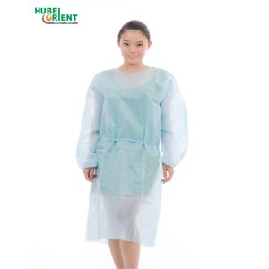 Disposable PPE Protective Medical Gowns ISO13485 With Elastic Wrist