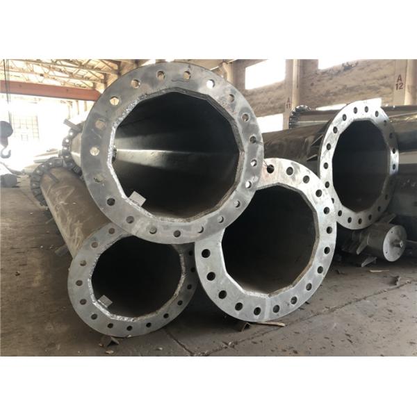 Steel Electrical Power Pole , Power Transmission Poles For Electrical Power Transformer Substation