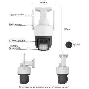 Wifi IP Network Cam De Seguridad Home Full HD 3MP Camera With Audio Wireless