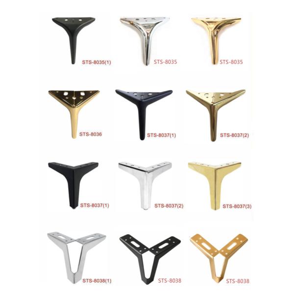 Metal Furniture Legs Modern Replacements Feet Heavy Duty Tapered Table Sofa Legs Couch Feet With Screws