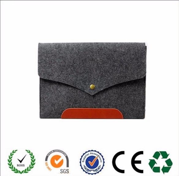 Quality up to date China factory manufacture felt laptop bag with high quality wholesale