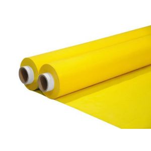 High Tension White / Yellow Silk Screen Mesh 10T - 140T Polyester Mesh