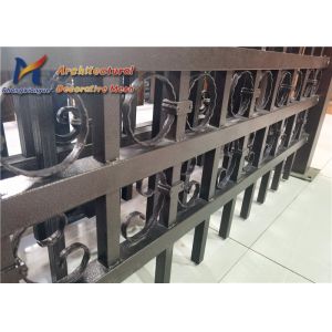 Black Wrought Iron Garden Fence Panels 16 Gauge Welded Wire Mesh