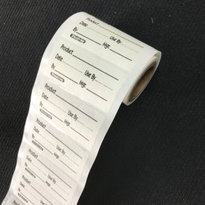 Paper Material Type Food Safety Labels with Perforation Accept for Market