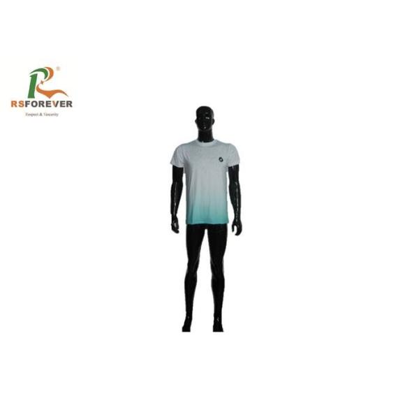 Quality LightWeight Mens Polyester T Shirts , Moisture Wicking Tee Shirts Custom Size wholesale