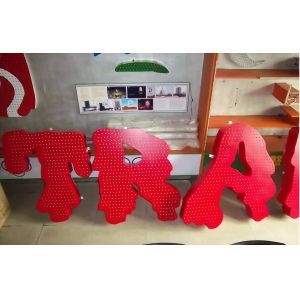 Outside Programmable Advertising LED Signs with Power Controller for Amusement