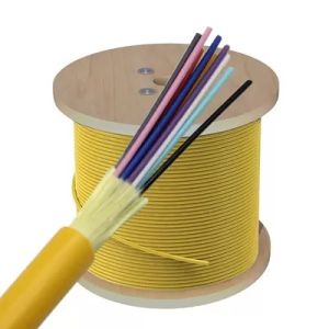 China LSZH Indoor Fiber Optic Cable 12 Core For Horizontal Distribution on sale