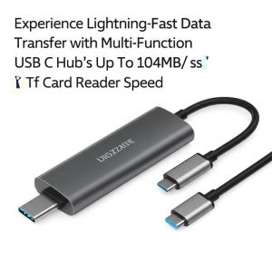 Experience Lightning-Fast Data Transfer with Multi-Function USB C Hub's Up To 104MB/s Sd/Tf Card Reader Speed