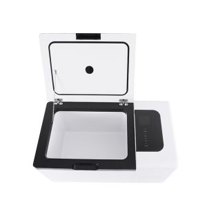 25L Portable Car and Home Mini Fridge Insulation C5H10/C-Pentane White with LED