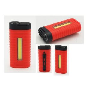 China Mini Handheld LED Work Light 4.4x9.5x2.4cm 1W LED On Head 3W COB On Body 45g 3AAA ABS on sale