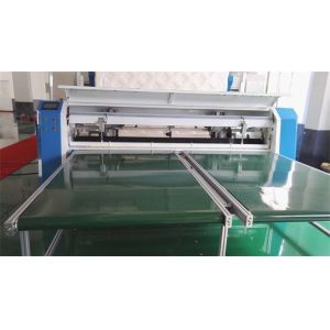 7 Inch Touch Screen Quilted Fabric Mattress Cutting Machine 80Mm Thickness