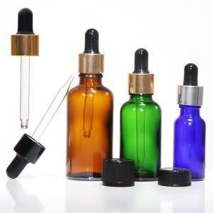 China Essential Oil Amber Eye Dropper Bottles glass tincture bottles 15ml 20ml on sale