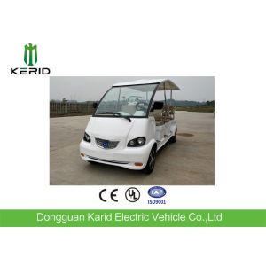 Eco Friendly 8 seats 4kW Electric Sightseeing Car With Foldable Sun Shade For