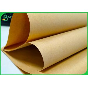 Good Stiffness Virgin Wood Pulp 40gsm Brown Kraft Paper For Making Paper Bags