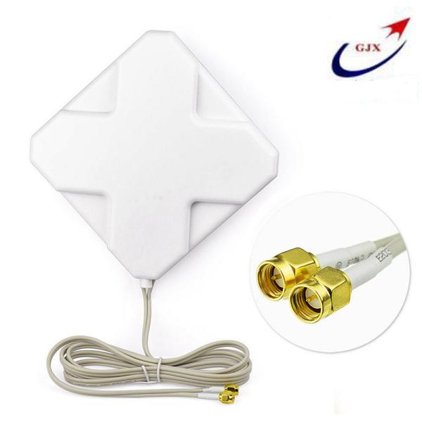 Quality White ABS 35dBI SMA Male TS9 Panel Antenna for 4G LTE Modem Wifi Router wholesale