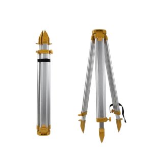 Aluminium alloy solid wood tripod with spirit level, engineering surveying