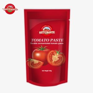 OEM 100g Stand-Up Sachet Contains Double-Concentrated Tomato Paste With Purity Ranging From 30% To 100%