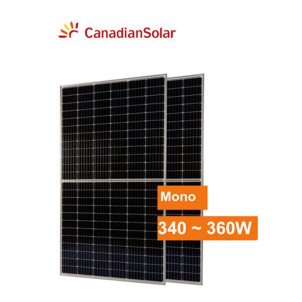 Quality 144 Cells Mono 350w White Backsheet Canadian Solar Panel wholesale