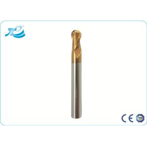 R0.5-R10.0mm , 50-65 Degree Hardness Ball Nose End Mill With 2 - 4 Flute