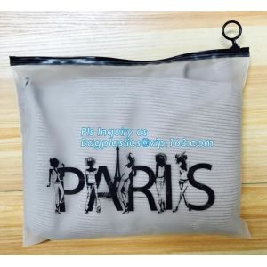 Pouch Slider plastic Zipper Folder PVC Clear cosmetic bag pencil pen packaging