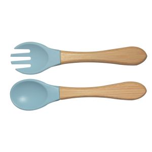 BPA Free Silicone Baby Feeding Set Divided Suction Bamboo Silicon Baby Plate MHC