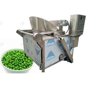 Electric Heating Green Peas Broad Beans Frying Machine 100KG / H CE Passed