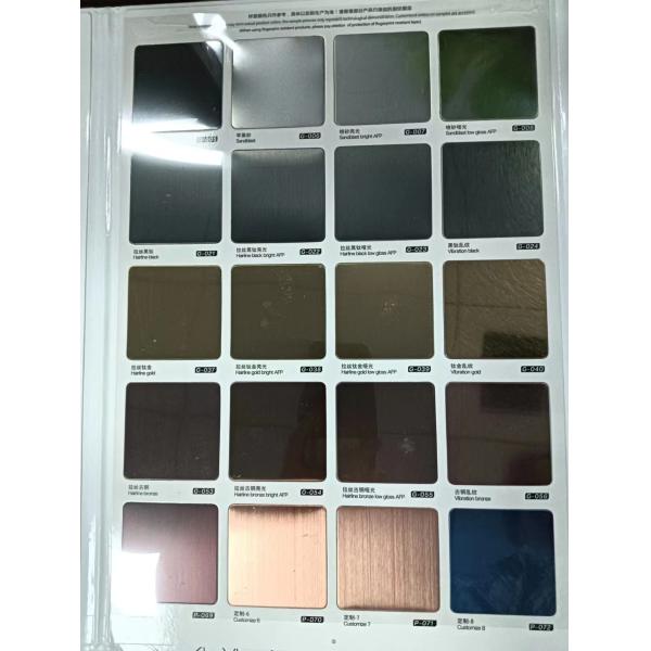 AISI 304 201 J1 Stainless Steel Sheet Plate 0.4mm Gold Mirror For Elevetor