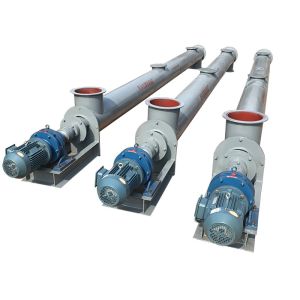 30 Degree Inclined Angle Pipe Screw Conveyor Adjustable Speed Auger Conveyor