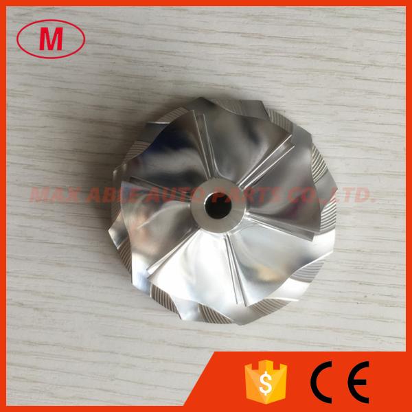 Quality TD05H-20G 49179-43400 52.56/68.01mm 6+6 blades Turbo 49179-00260/EVO Billet/milling compressor wheel wholesale