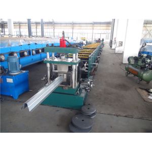 Hat Profile Cold Roll Forming Machine Chain Driving 550mm Steel Coil Width