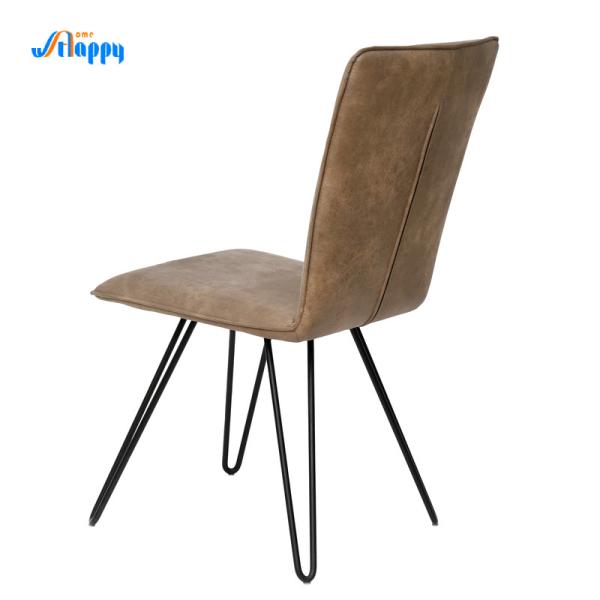 Quality Mid Century Leather Modern Dining Chair Fashionable With Customized Design  Dc-7503 wholesale