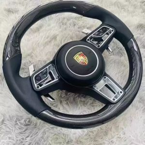Revamped Carbon Fiber Auto Steering Wheel Reconditioned P-Orsche 911 P-Alamela C