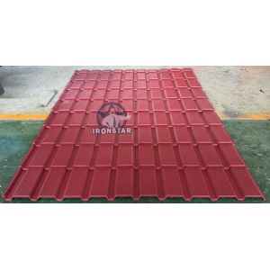 Металлочерепица Каскад станок | T21 C21 tile making machinery for Georgia Russia