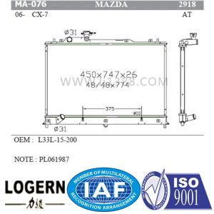 CX-7'06- MAZDA Car Radiator Aluminium Body Cross Flow OEM L33L-15-200
