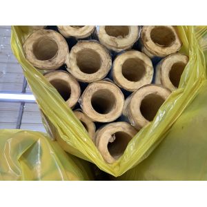 High-Density Rock Wool Fire Insulation Pipe Shell Aluminum Foil Veneer