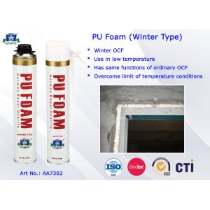 Winter Type PU Foam Insulation Spray B3 Fire Resistant for Doors and Windows