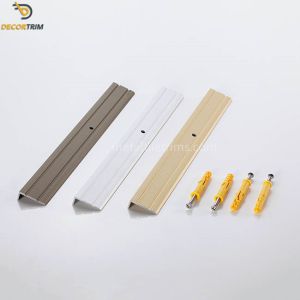 Aluminum 6063 L Shaped Edging Trim , Matt Gold Tile Edging For Steps OEM ODM
