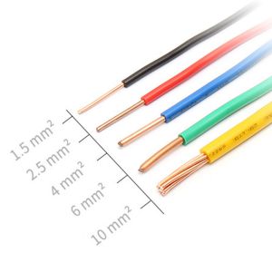 450/750V Pure Copper PVC Insulated Single Core Electric Wire 4mm for Customized