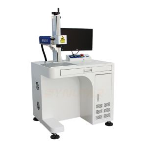 Table Type Fiber Laser Marking Machine For Metal 50W / 70W / 100W