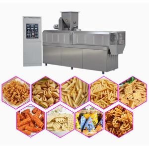 Automatic Fried Extrusion Food 3D Snack Pellet Machinery CE Standard